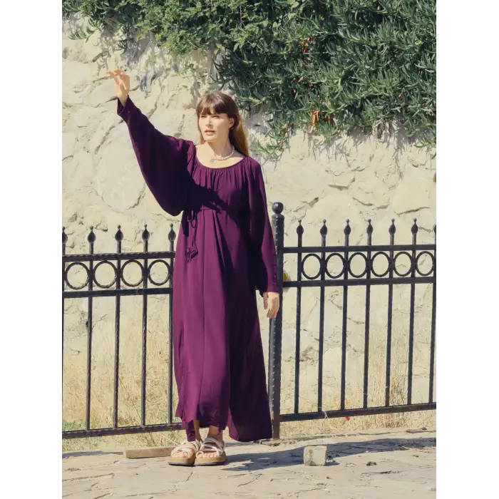 NOVA YARASA KOL ELBİSE / MOR