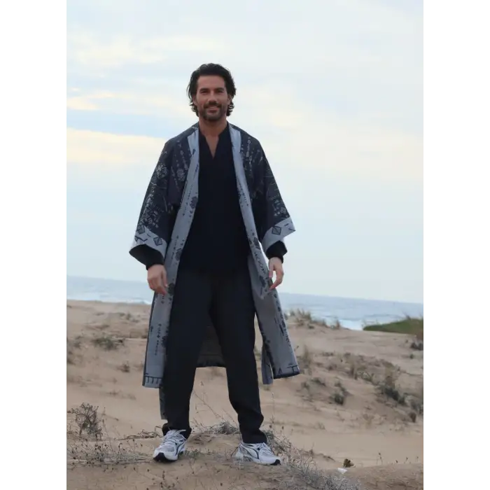 BOULDER ETNİİK DESEN KİMONO