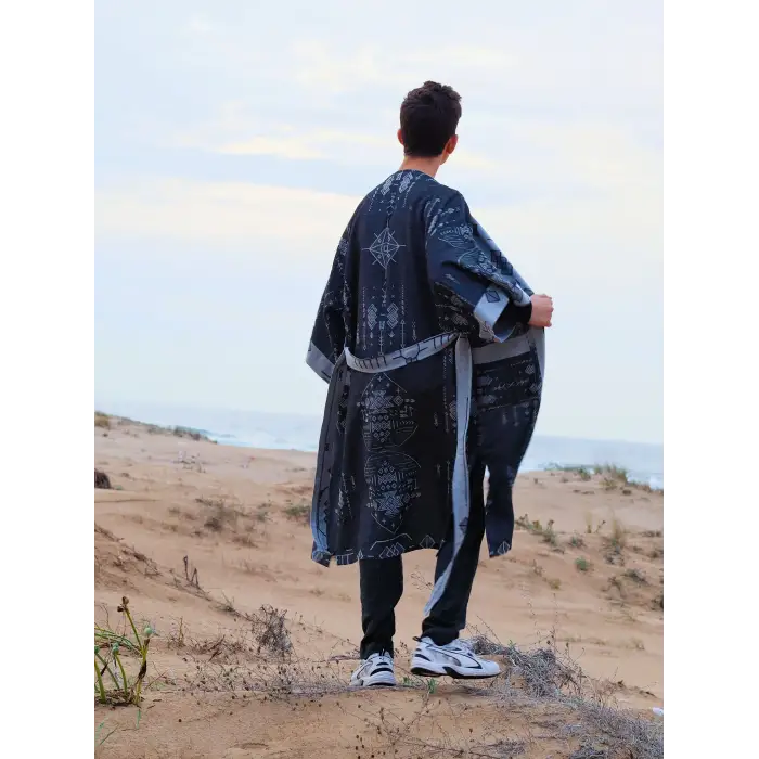 BOULDER ETNİİK DESEN KİMONO