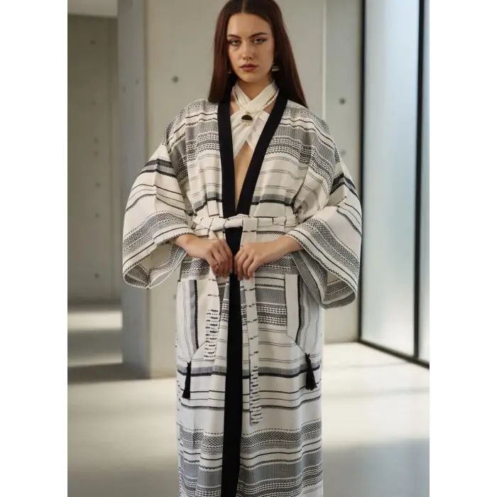 MİLAS PAMUK DOKUMA KAFTAN