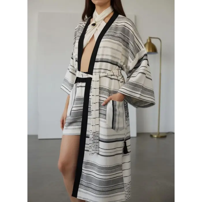 MİLAS PAMUK DOKUMA KAFTAN