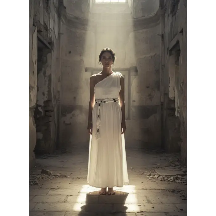 LAGİNA TEK OMUZ MAKSİ ELBİSE