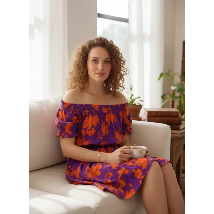 PAM CARMEN YAKA GİPELİ  ELBİSE