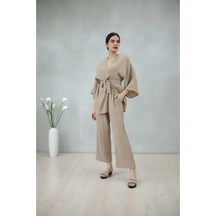 MELİS MÜSLİN KİMONO PANTOLON