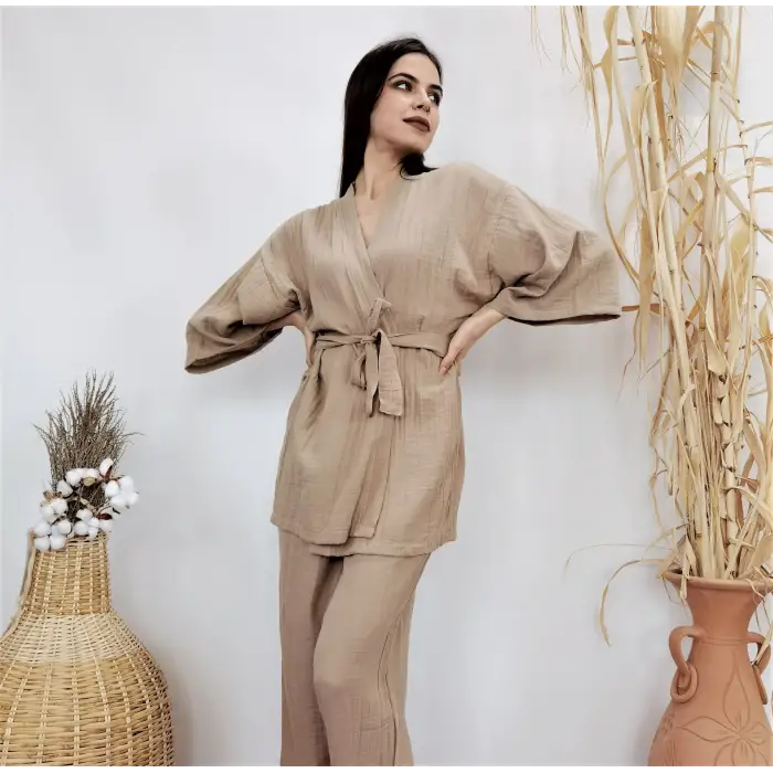 MELİS MÜSLİN KİMONO PANTOLON