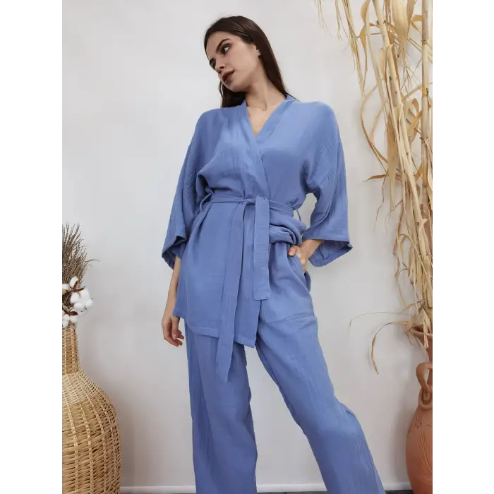 MELİS MÜSLİN KİMONO PANTOLON