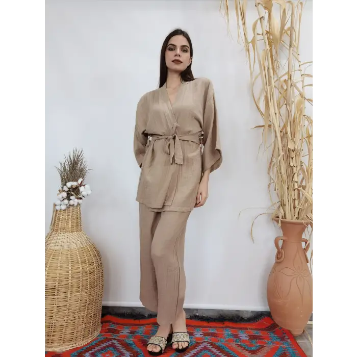 MELİS MÜSLİN KİMONO PANTOLON