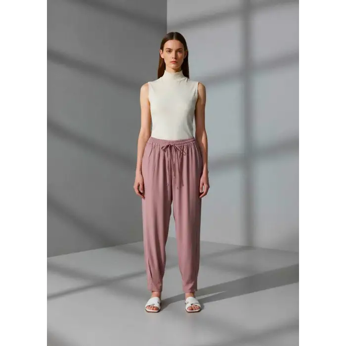 LARİSSA PAÇASI PİLELİ VİSKON PANTOLON