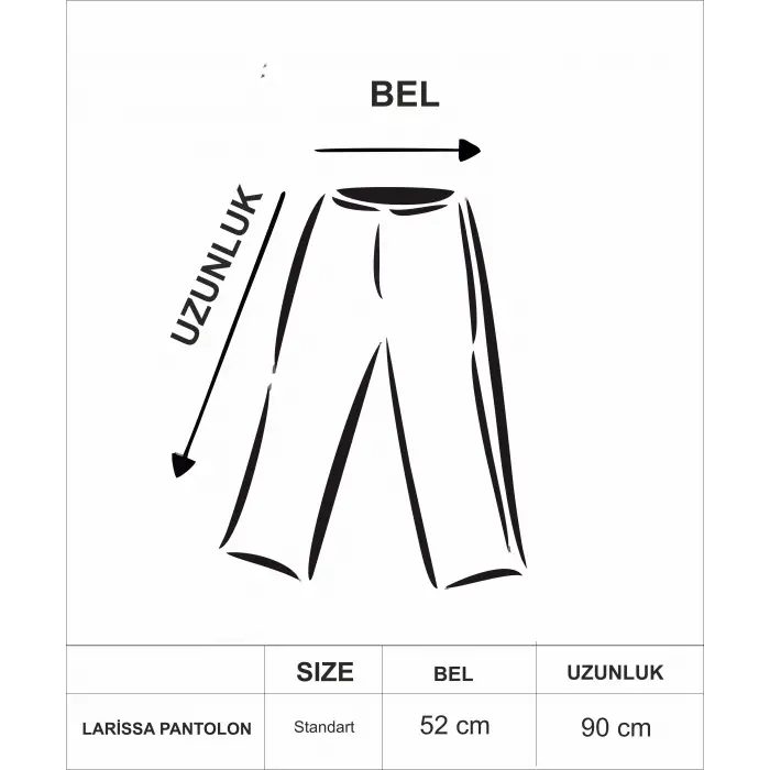 LARİSSA PAÇASI PİLELİ VİSKON PANTOLON
