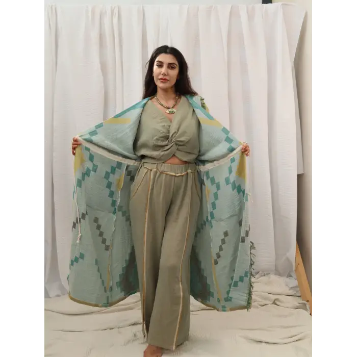 ANATOLIAN HERİTAGE KAFTAN / Yeşil Kilim