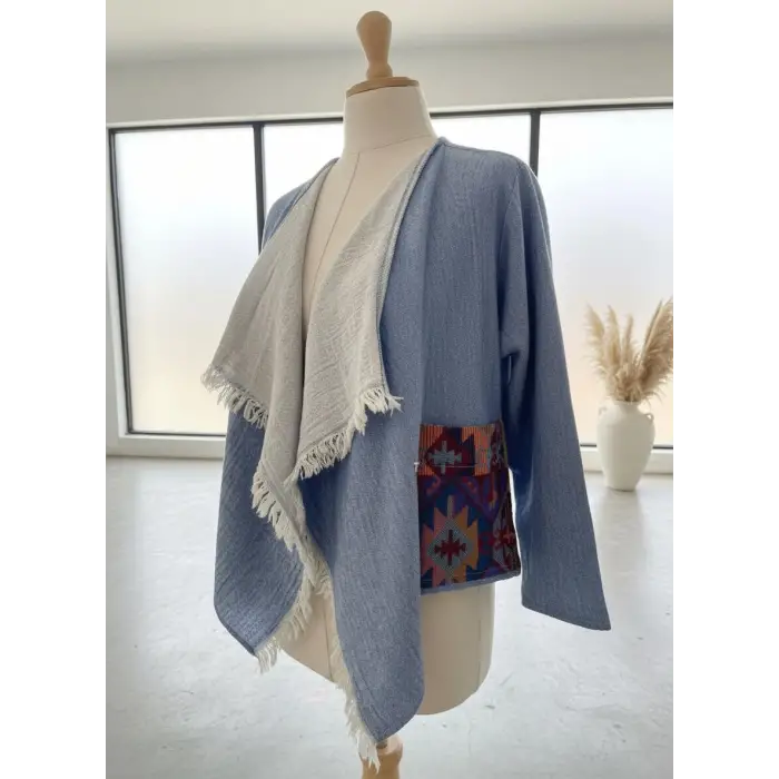 CHAPUT MÜSLİN DOKUMA MİNİ CEKET