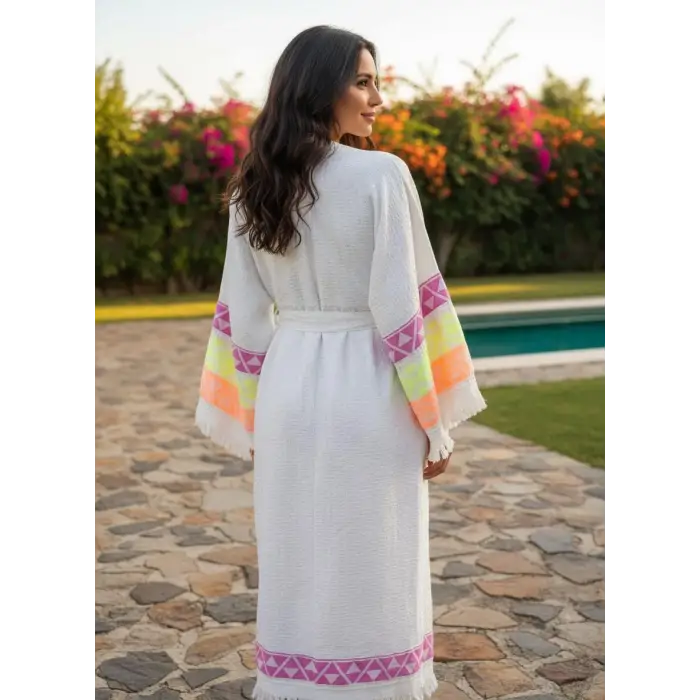 PALERMO PAMUK DOKUMA BOHEM ELBİSE