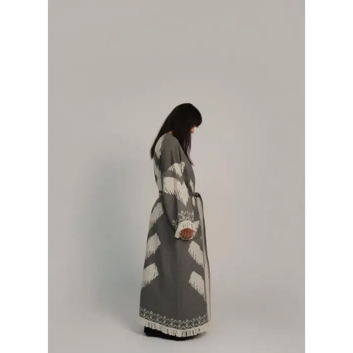 BALKAR DOKUMA PAMUK OVERSİZE KAFTAN