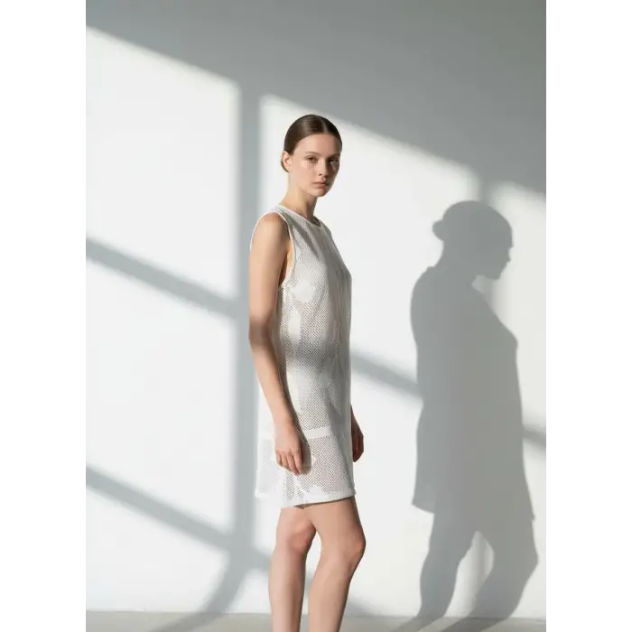 IVY ÖRME TRİKO FİLE MİNİ ELBİSE