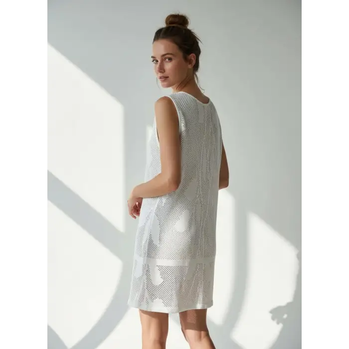 IVY ÖRME TRİKO FİLE MİNİ ELBİSE