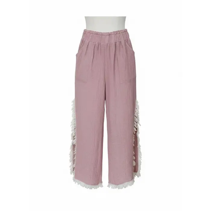 PÜSKÜLLÜ CRINCLE PANTOLON