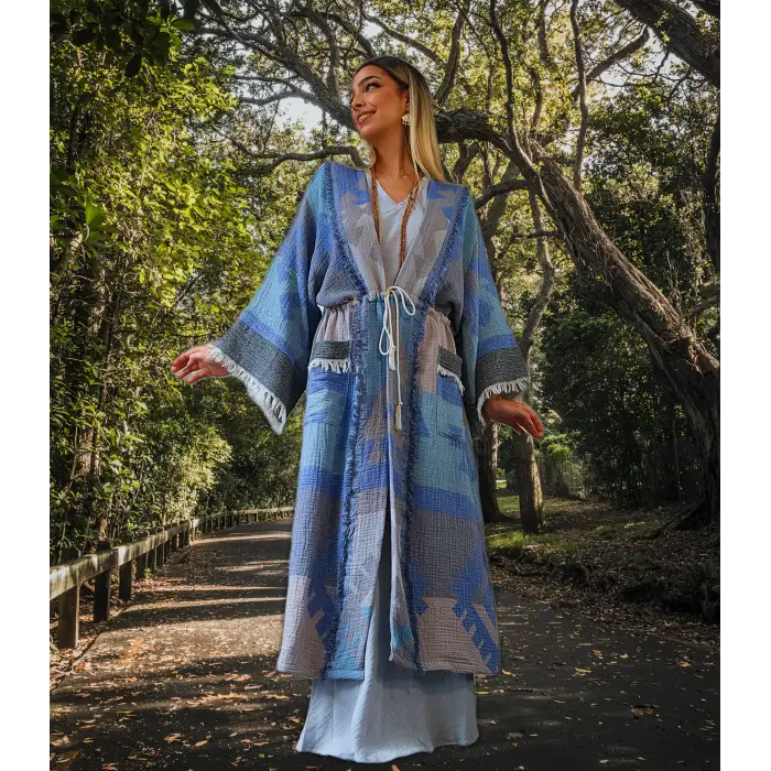 ANATOLIAN HERİTAGE KAFTAN / Mavi Kilim