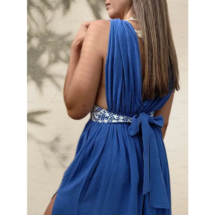 AZİZE BOHEM STİL MÜSLİN ELBİSE / Parlament