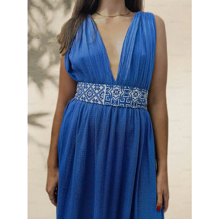 AZİZE BOHEM STİL MÜSLİN ELBİSE / Parlament