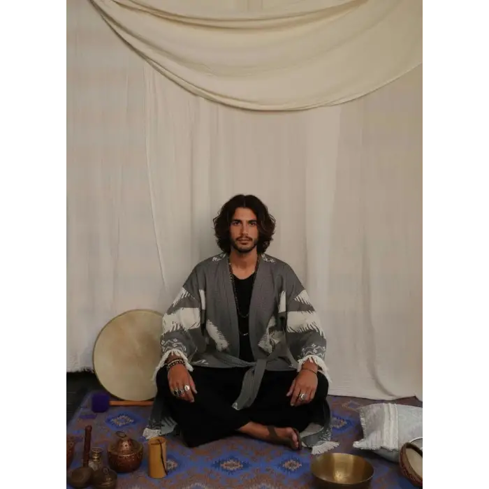 BALKAR DOKUMA PAMUK ERKEK KAFTAN