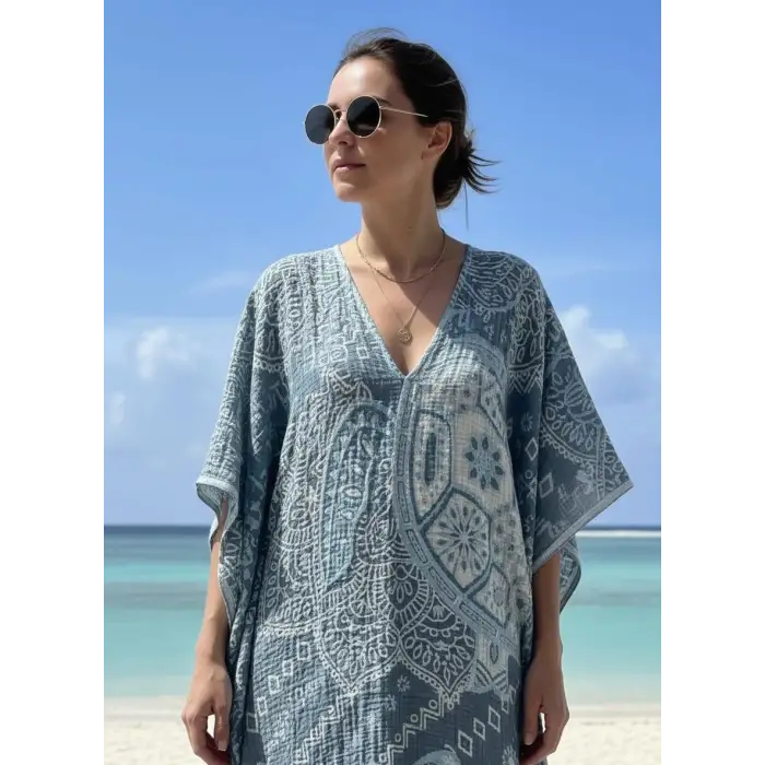CARETTA CARETTA KAFTAN / Mavi