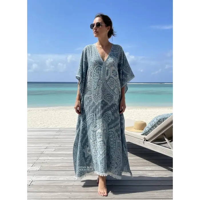 CARETTA CARETTA KAFTAN / Mavi