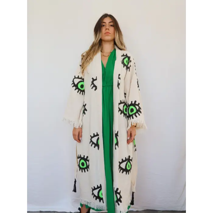 TAHTA BASKILI KAFTANLAR