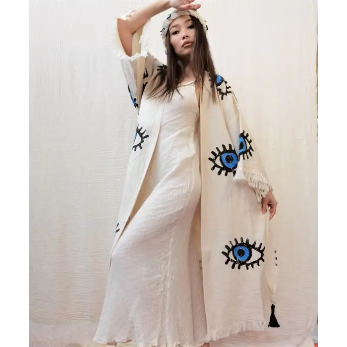 TAHTA BASKILI KAFTANLAR