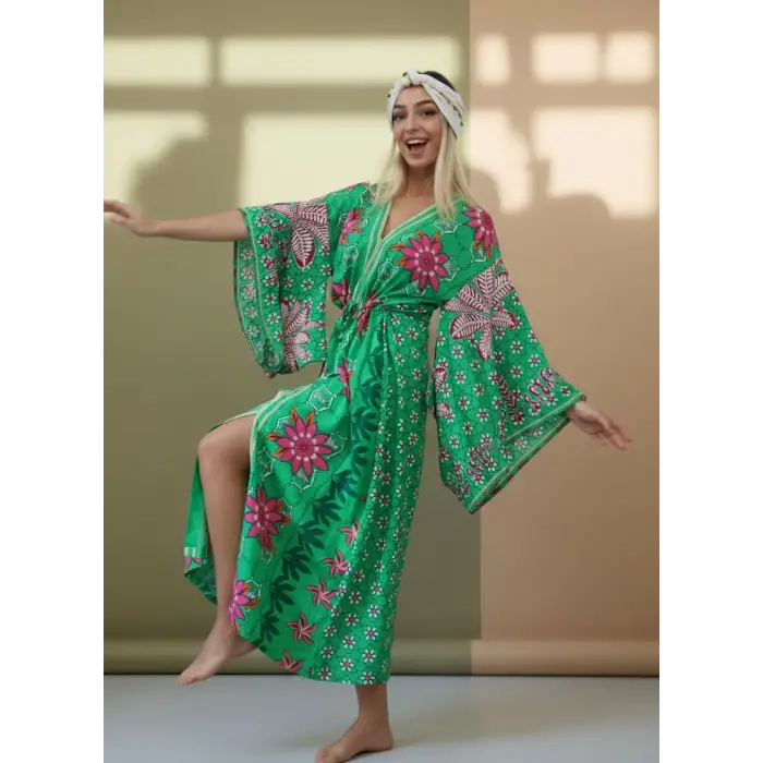 GİZA JAPONE KOLLU VİNTAGE ELBİSE