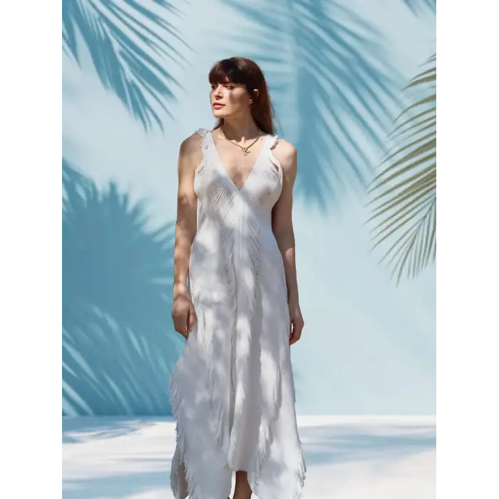 KOZA YIRTIKLI ELBİSE