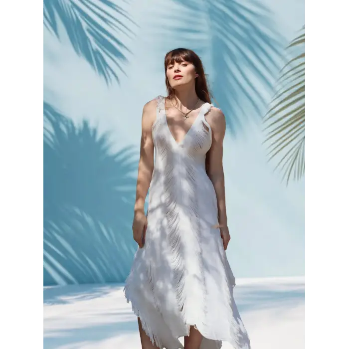 KOZA YIRTIKLI ELBİSE