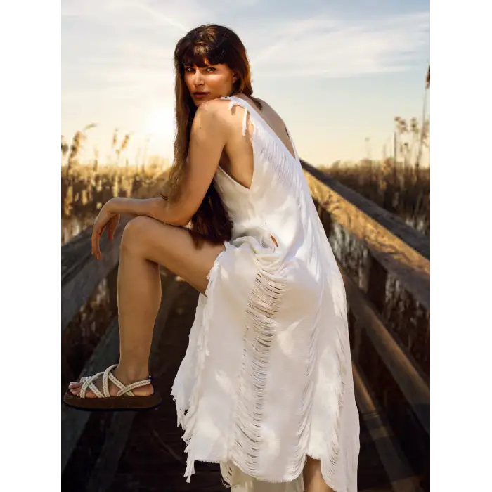 KOZA YIRTIKLI ELBİSE