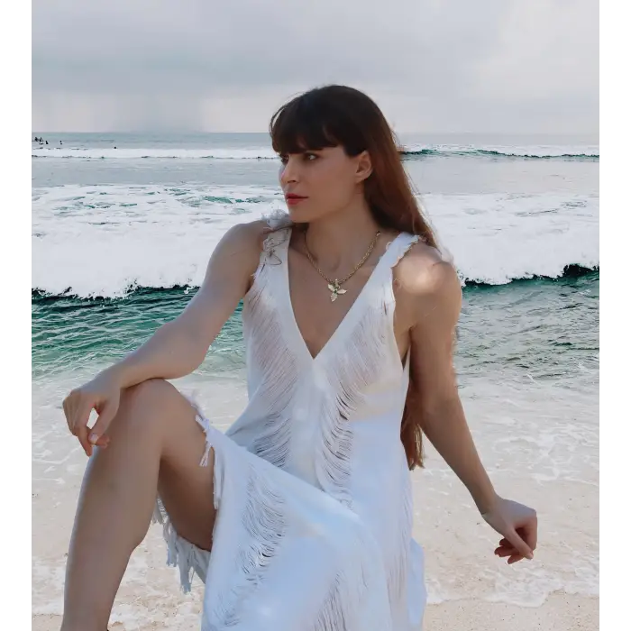 KOZA YIRTIKLI ELBİSE