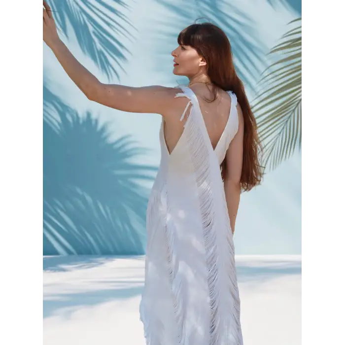 KOZA YIRTIKLI ELBİSE