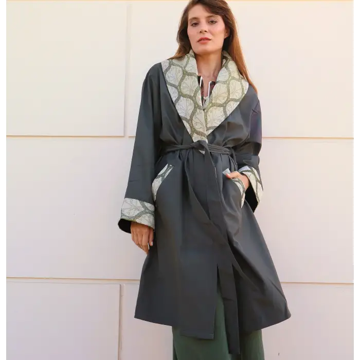 ŞAHMERAN SU GEÇİRMEZ BOHEM TRENCHCOAT