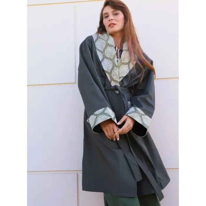 ŞAHMERAN SU GEÇİRMEZ BOHEM TRENCHCOAT