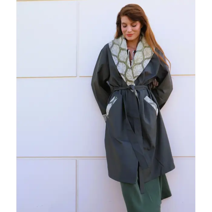 ŞAHMERAN SU GEÇİRMEZ BOHEM TRENCHCOAT