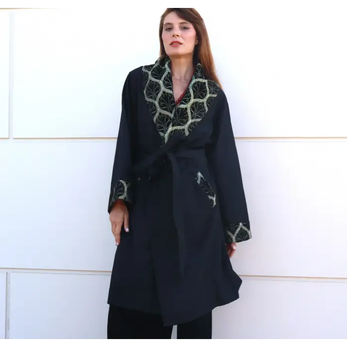 ŞAHMERAN SU GEÇİRMEZ BOHEM TRENCHCOAT