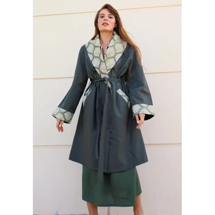 ŞAHMERAN SU GEÇİRMEZ BOHEM TRENCHCOAT