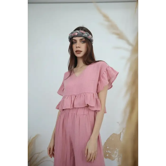 SALUTE BLUZ & PANTOLON TAKIM