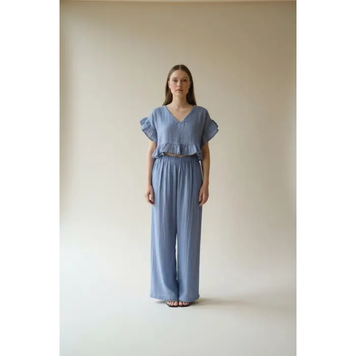 SALUTE BLUZ & PANTOLON TAKIM