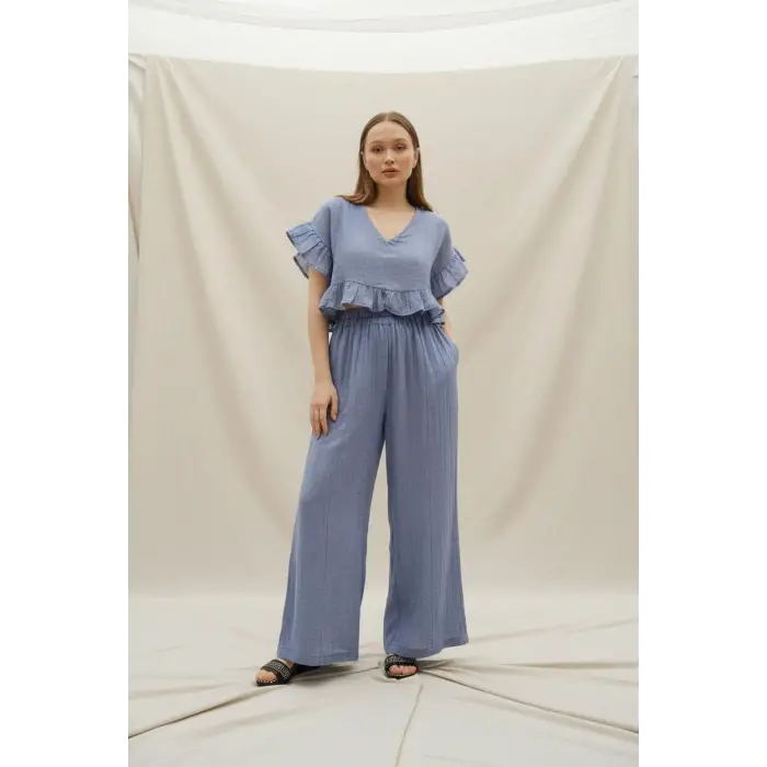 SALUTE BLUZ & PANTOLON TAKIM