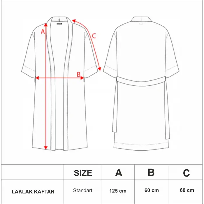 TOTEM DOKUMA JAKAR PAMUK KİMONO / Bej