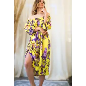 BALİ ETEĞİ BÜZGÜLÜ ELBİSE