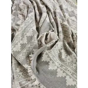 CABALA ETNİK DESENLİ YATAK ÖRTÜSÜ