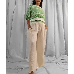 MUMBAI MÜSLİN CROP & PANTOLON TAKIM