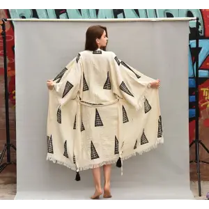 TAHTA BASKILI KAFTANLAR