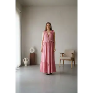 SELENE FIRFIRLI MÜSLİN ELBİSE