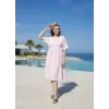 DALAMAN ŞİLE BEZİ ELBİSE / pembe
