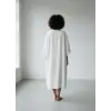 SWAN SALAŞ MÜSLİN KAFTAN / beyaz